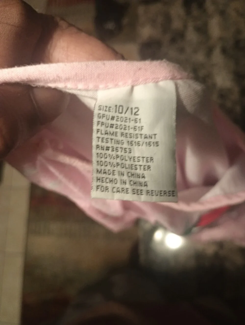 Kids Pink Holiday Unicorn Pajama Top - Brand Unknown